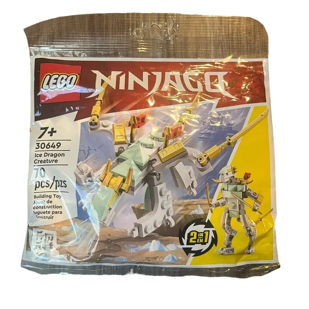 Lego 2023 Ninjago Ice Dragon Creature 30649 2-in-1 Set New Sealed Poly Bag